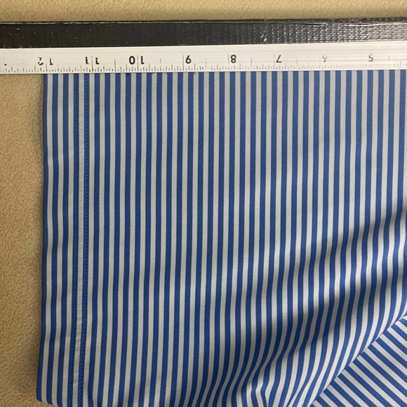 FootJoy Golf Polo Shirt Mens XL Blue Striped Relaxed Fit Flit Hem - Picture 7 of 11